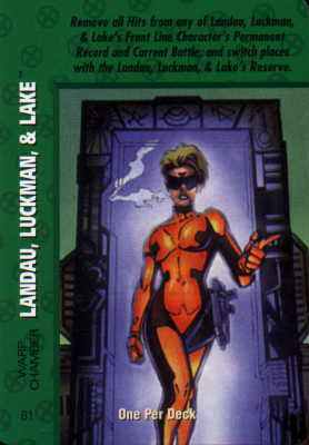 Location: Aspect Landau, Luckman, & Lake: Warp Chamber (OPD)